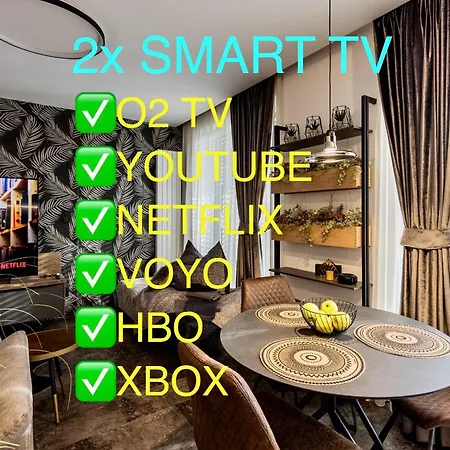 Dh Private Flowers Terrace And Sauna Luxury 2kk, 2x Smarttv-netflix, Free Parking, Gym