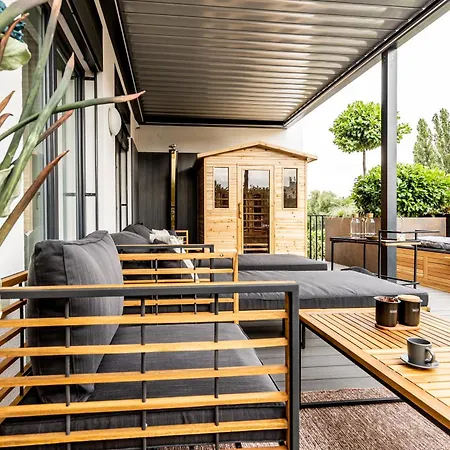 Apartment Dh Private Flowers Terrace And Sauna Luxury 2kk, 2x Smarttv-netflix, Free Parking, Gym Brünn