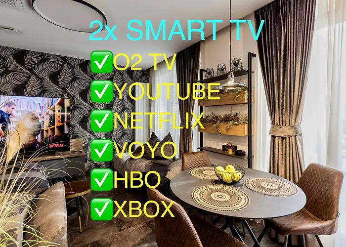 Dh Private Flowers Terrace And Sauna Luxury 2kk, 2x Smarttv-netflix, Free Parking, Gym