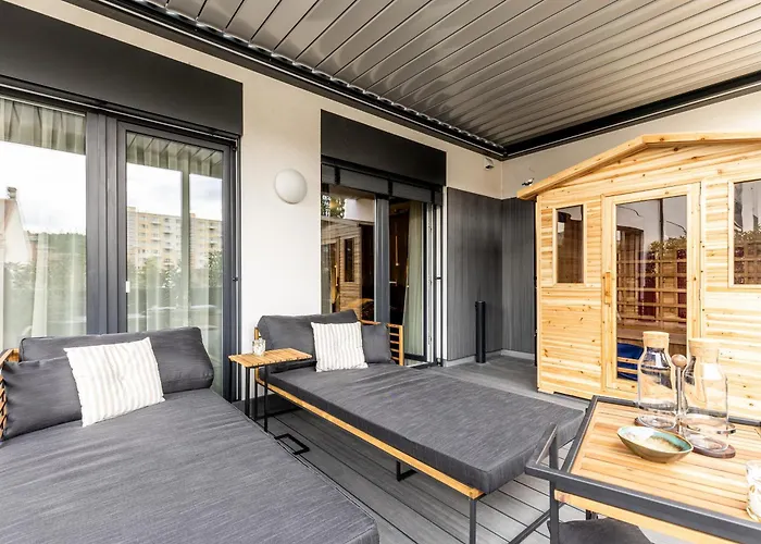Apartment Dh Private Flowers Terrace And Sauna Luxury 2kk, 2x Smarttv-netflix, Free Parking, Gym Brünn